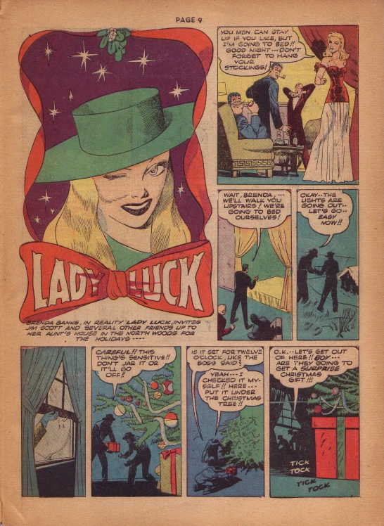 a page from a comic book with a page from lady black
