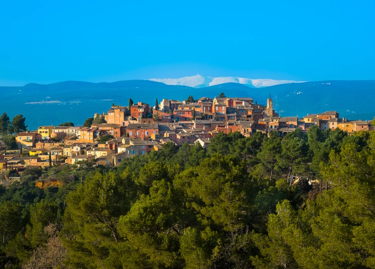 a very small town nestled high in the trees