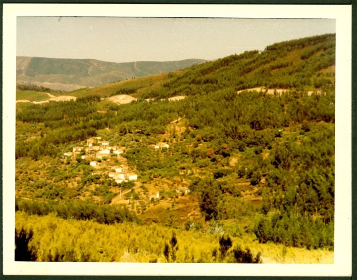 view of a large and mountainous mountain in the distance