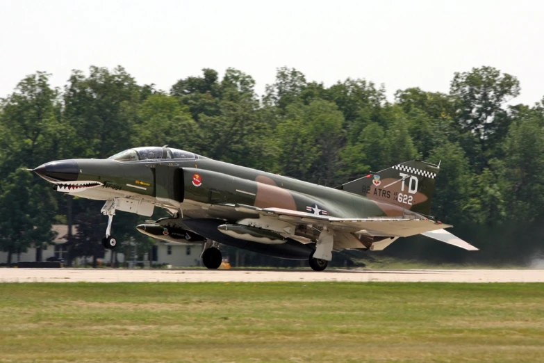 an aircraft landing on a tarmac in the forest