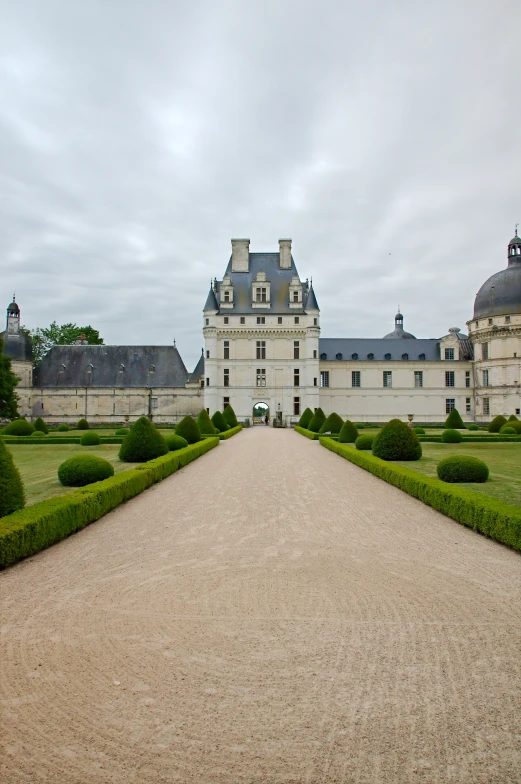 a big castle like building that is next to some bushes