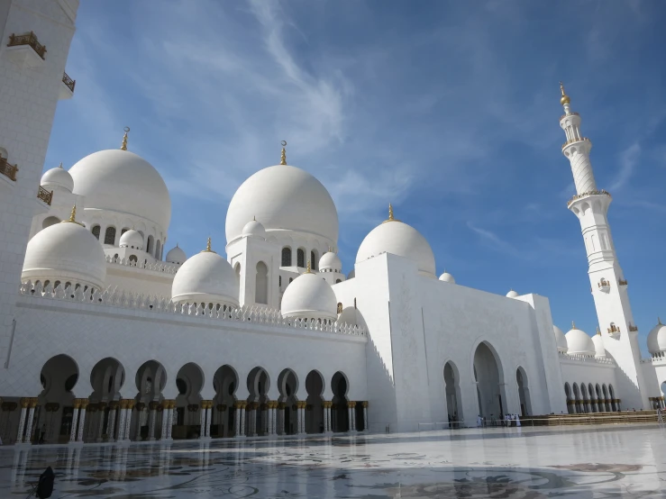 large white building with many white spires and domes