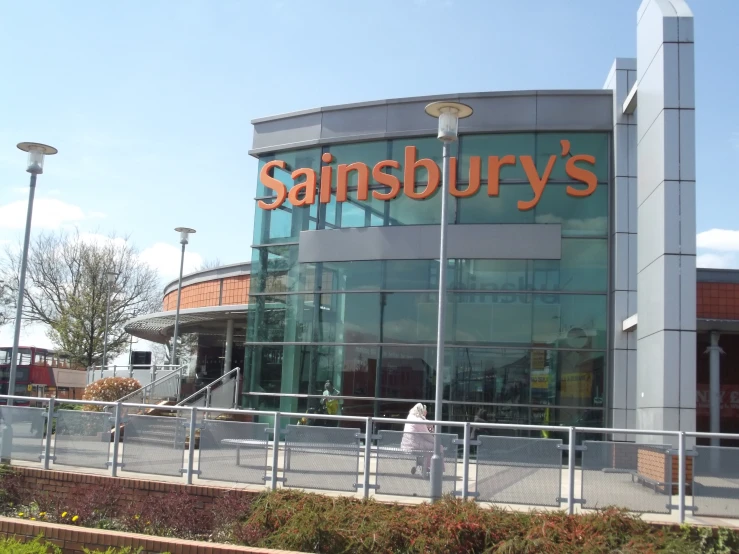 an exterior view of a sainsbury's store