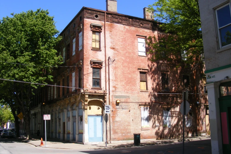 this old house has been abandoned since it has no windows