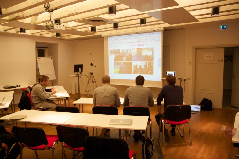 an overview of a lecture being taken at the school