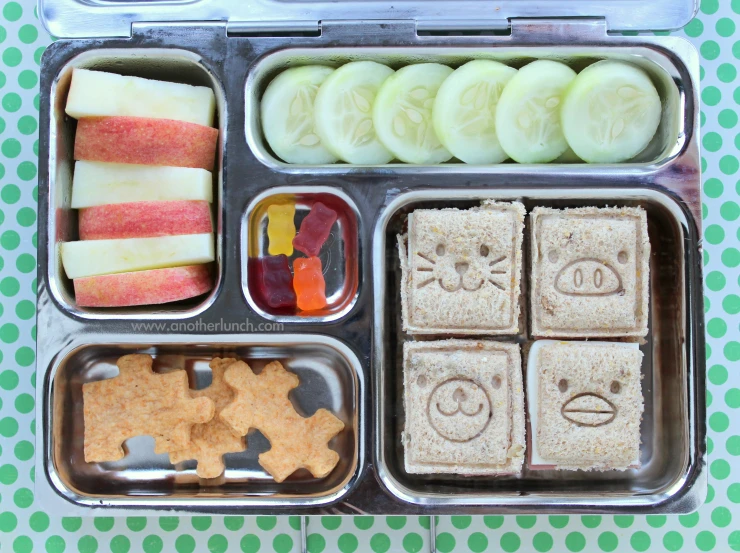 this is an image of a divided lunch box