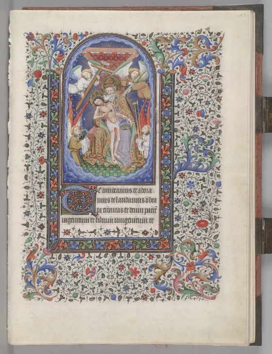 an illuminated page of the illuminated mcript in the 13th century