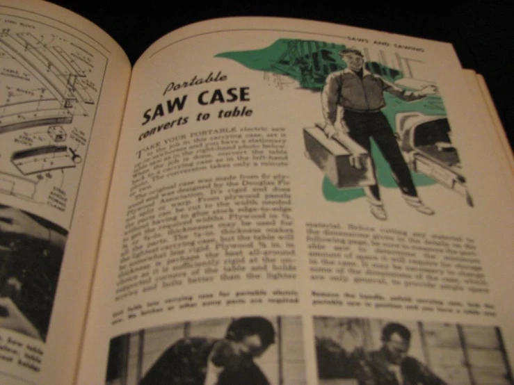 an article in a book describing saw cases