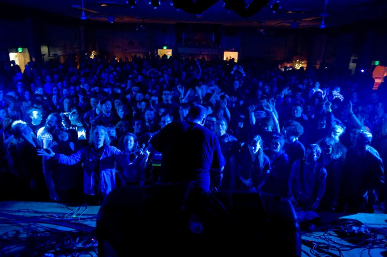 a crowd of people watching the concert