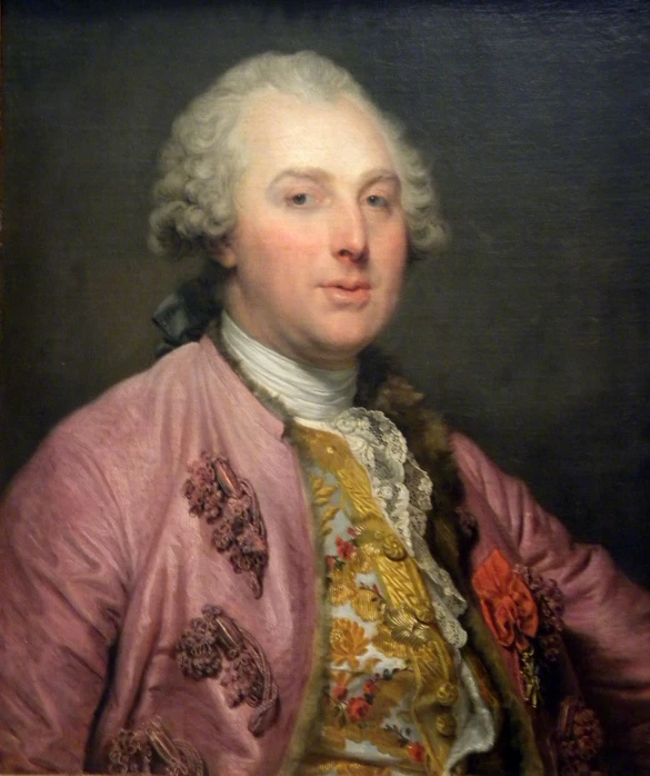 a portrait of a gentleman in a pink jacket