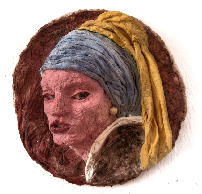 an old fashioned paper painting of a woman