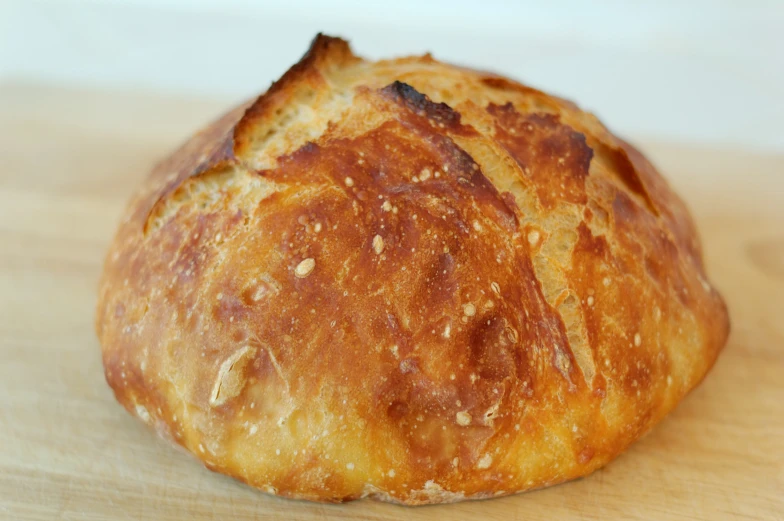 closeup of a bread on a table