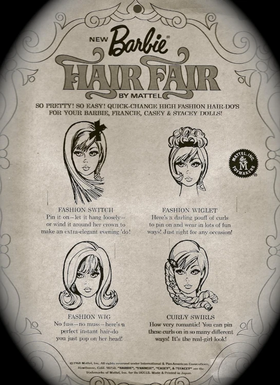 the hair - hair rules for women in a round frame