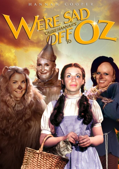 the wizard with two girls and an owl