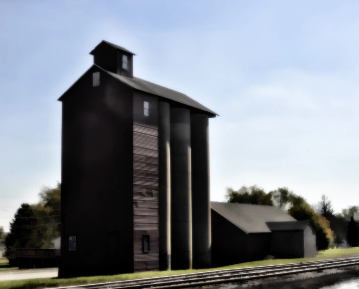 an empty industrial building near a canal