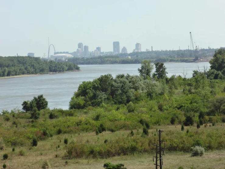 a view of a city from a distance