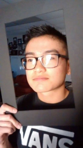this is an image of someone showing off their picture