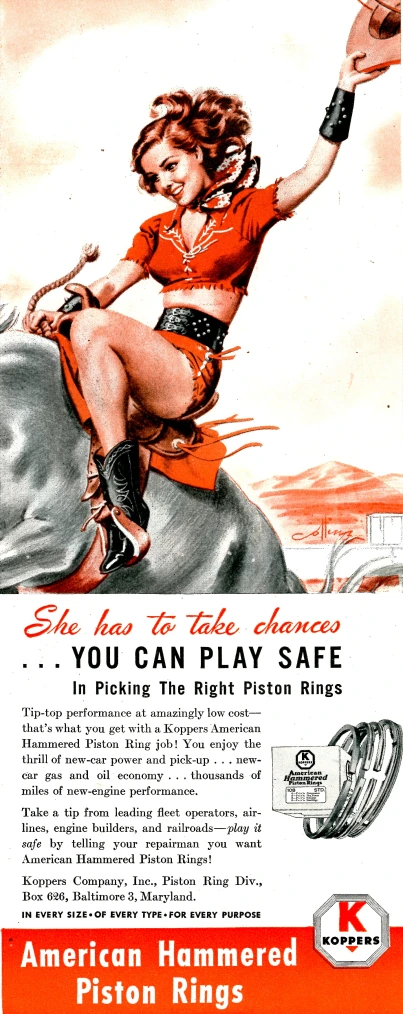 a vintage advertit for the new american rive rings