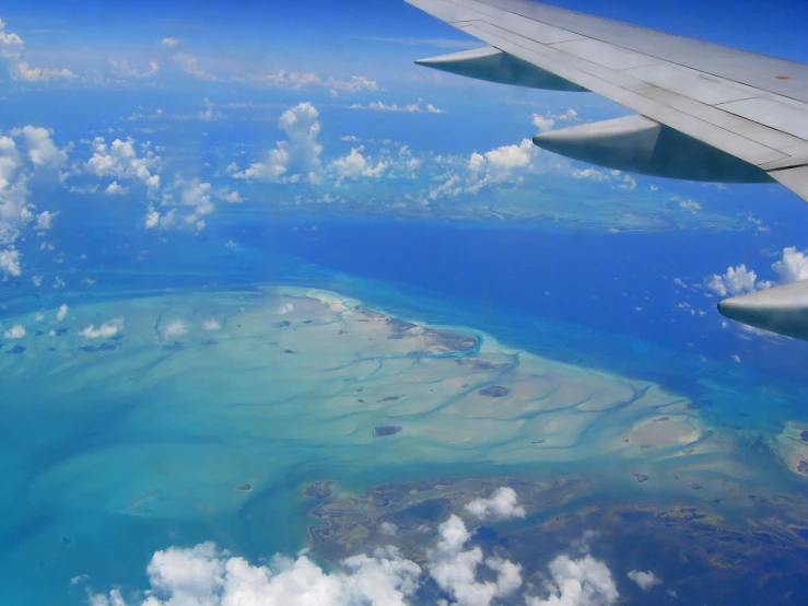 the water on the ocean is almost blue