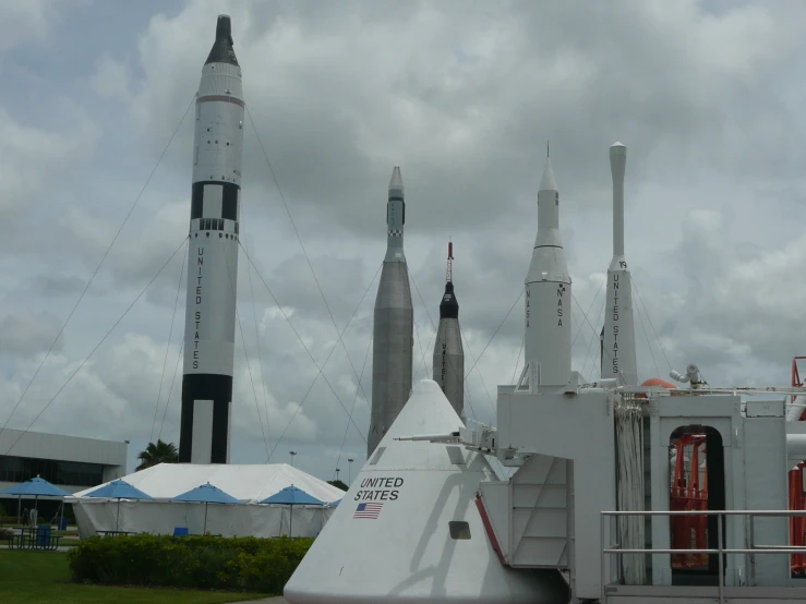 the white ship is made from a replica of a space rocket