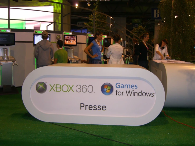 a stand up video game booth with video games on display