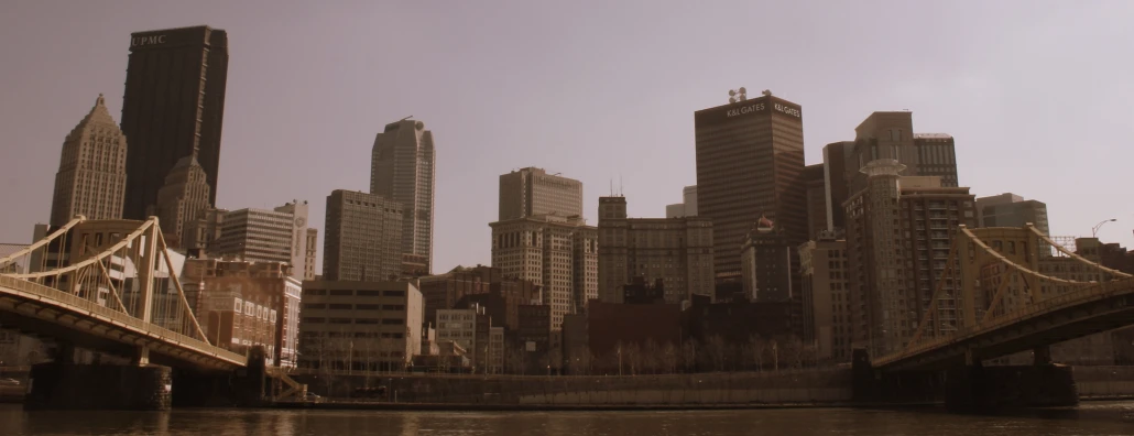 an image of a city skyline from the river