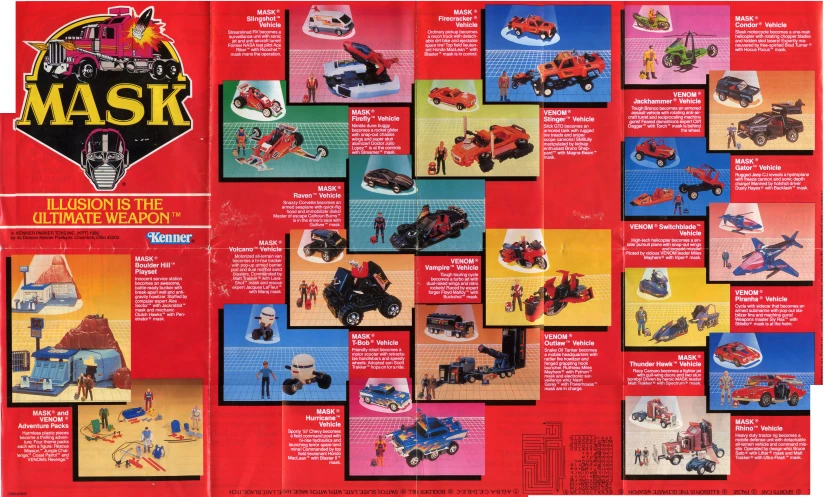 a magazine with a large number of toys