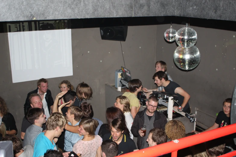 people having fun at an party on the dance floor