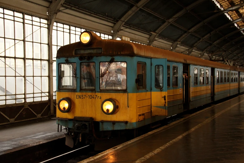 a train that is sitting on the tracks