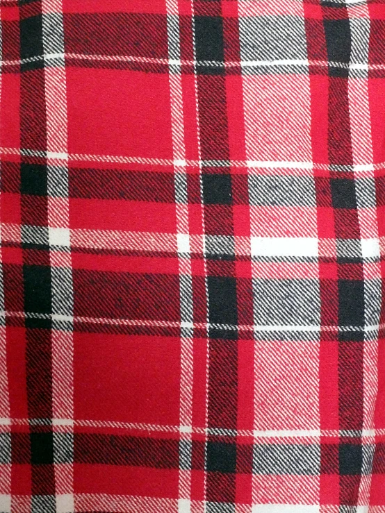 plaid fabric with very soft white and red highlights