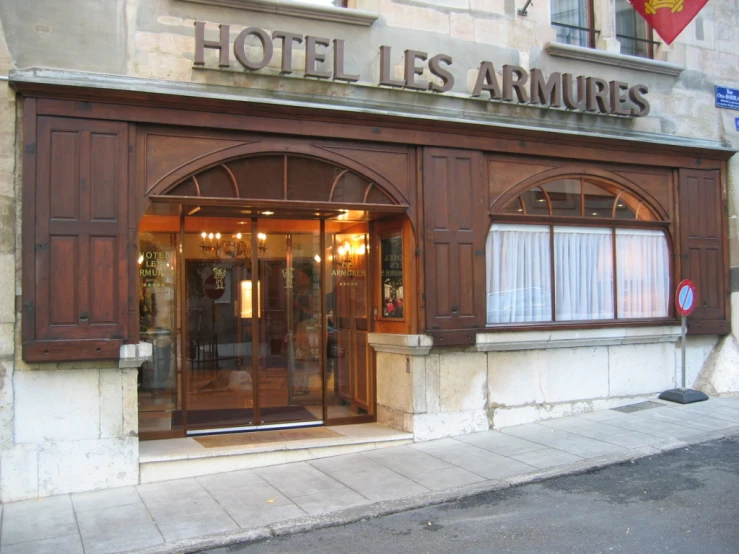 a el entrance with a big fancy looking window