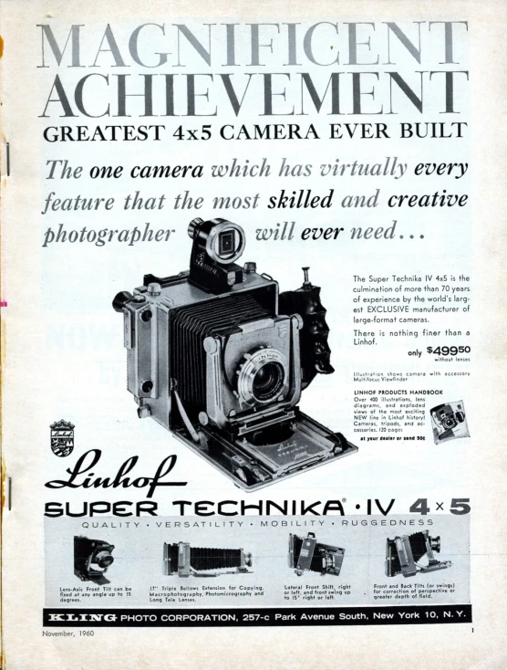 an advertit for a camera with different angles