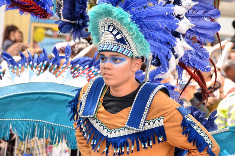 a person dressed in costume for an event