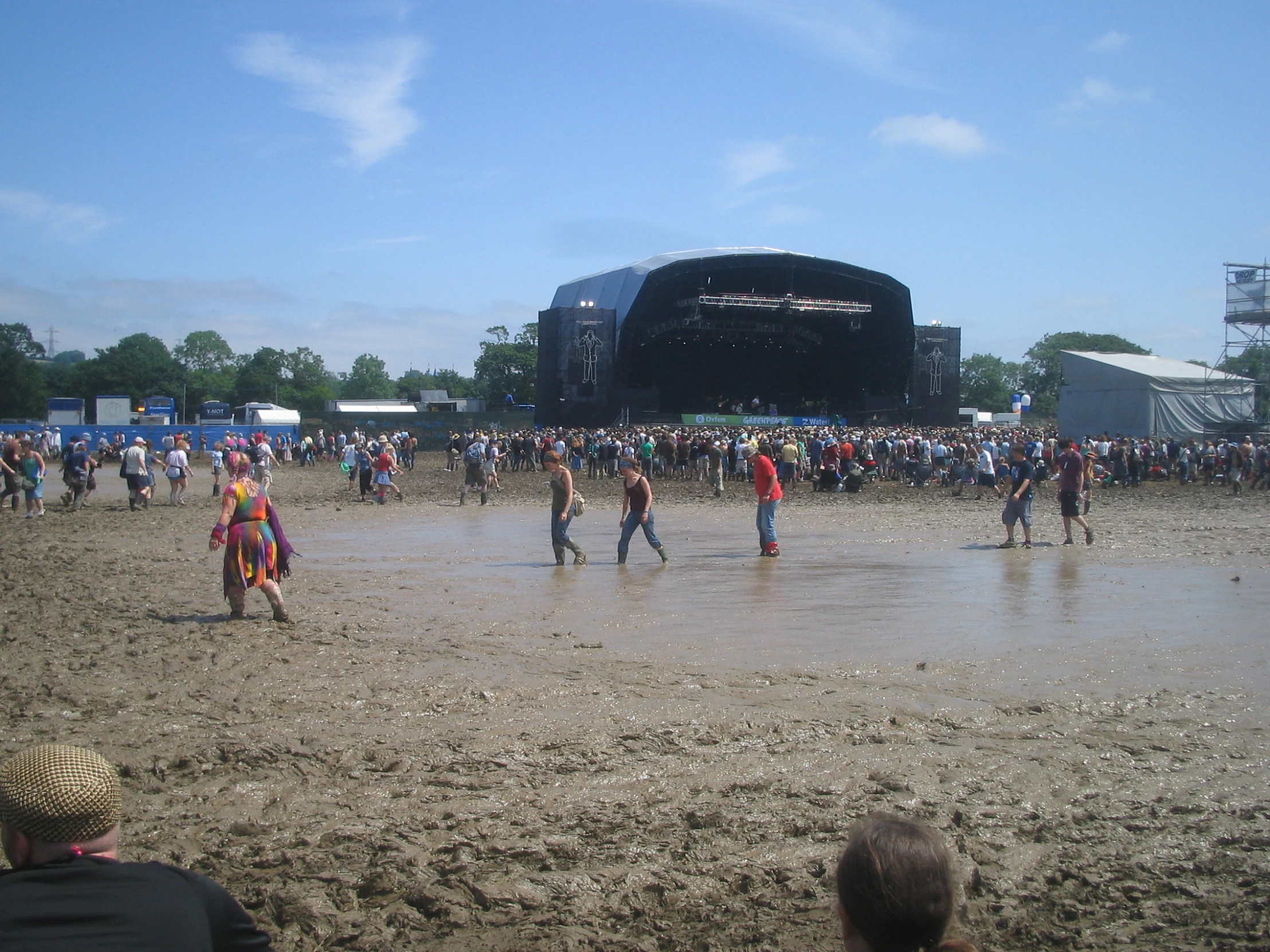 the crowd at the festival is crowded about