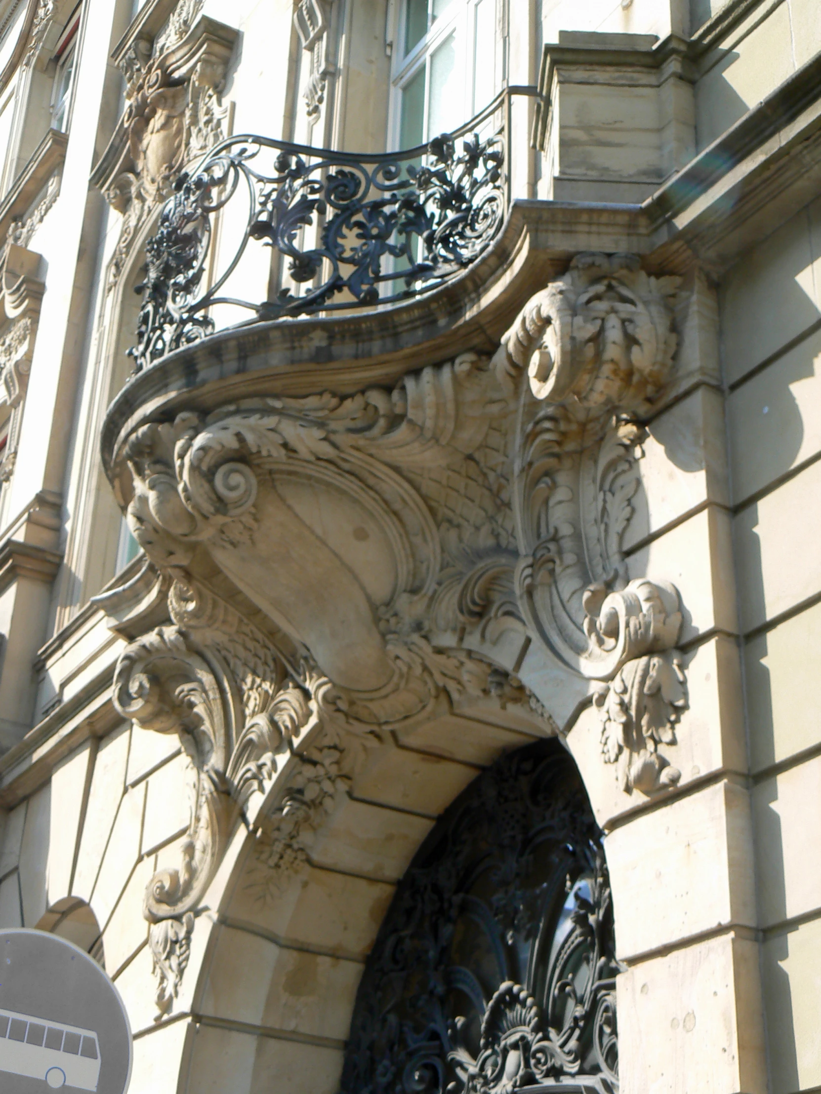 the building has ornate ornaments all over it