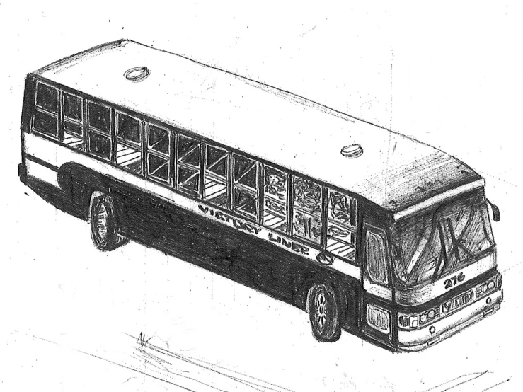 this is an illustration of the front end of a bus