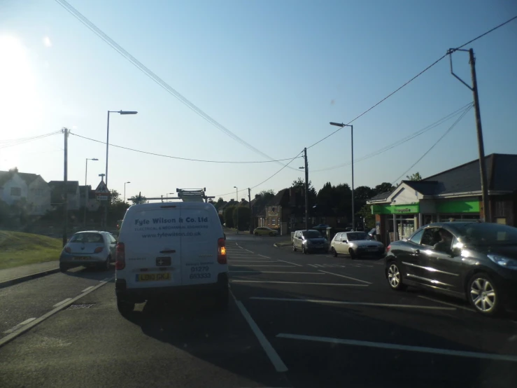 traffic on the streets in a small town