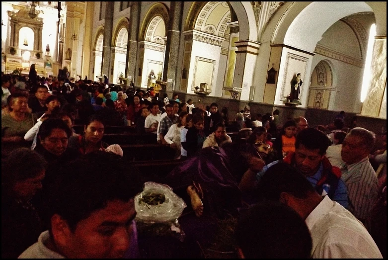 an image of a crowded church with people