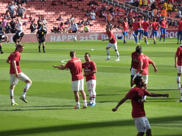 a group of men on a field playing a game