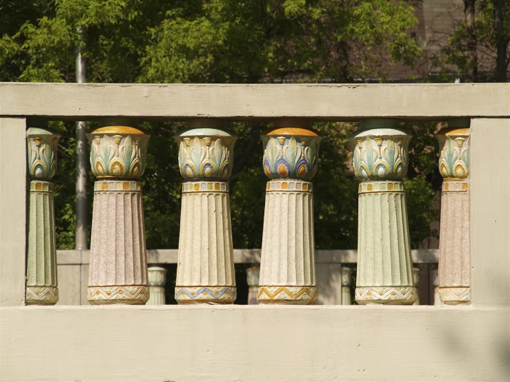 an image of old decorative roman style columns