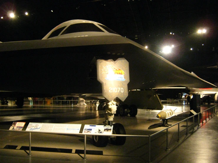 an air plane that is sitting on display