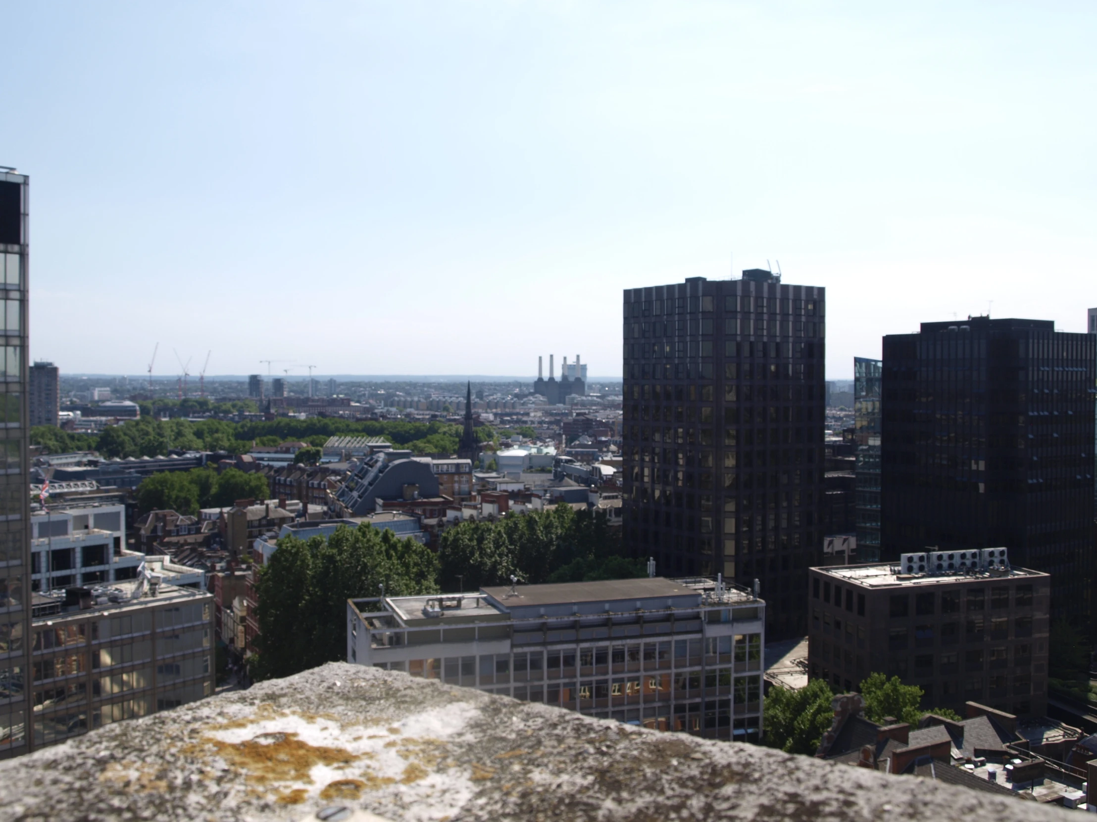 city buildings with lots of tall towers and tall spires