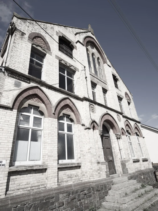 black and white pograph of an old building