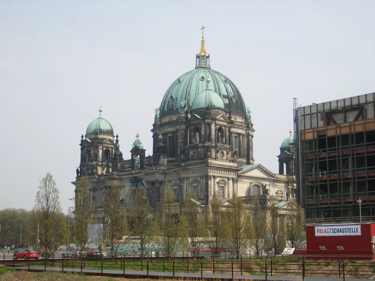 old cathedral with gold domes and blue domes