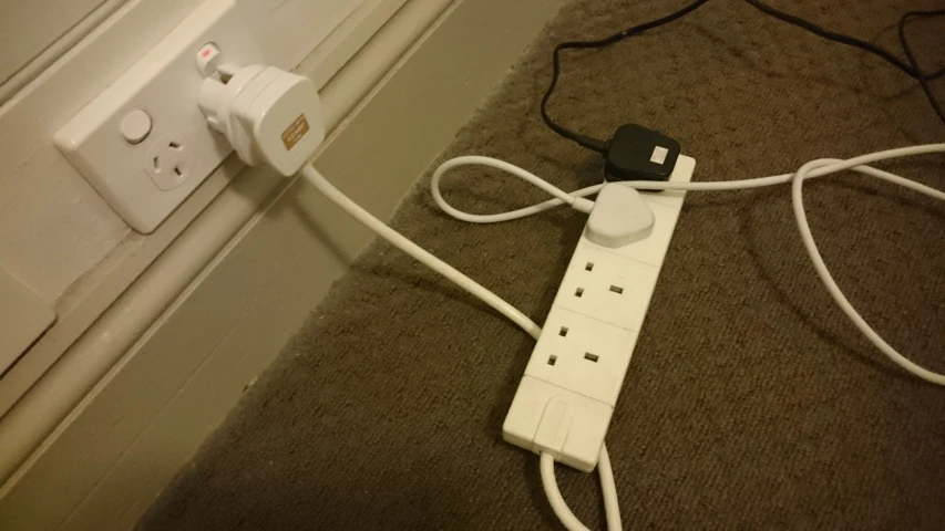 a wiimote plugged in to the wall