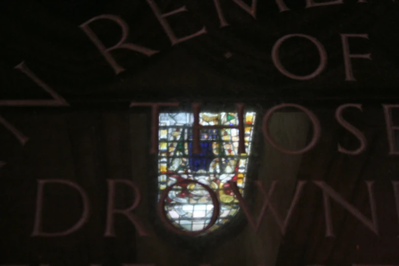 a window is shown above the words