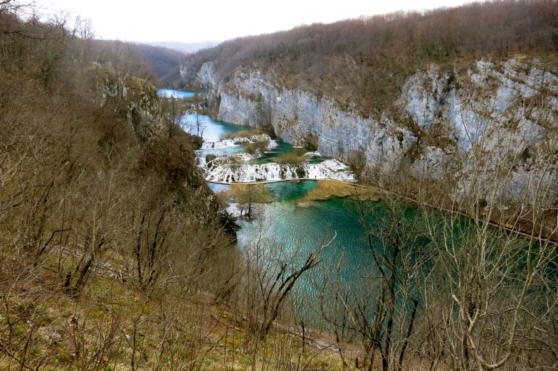 there is a river running through a valley