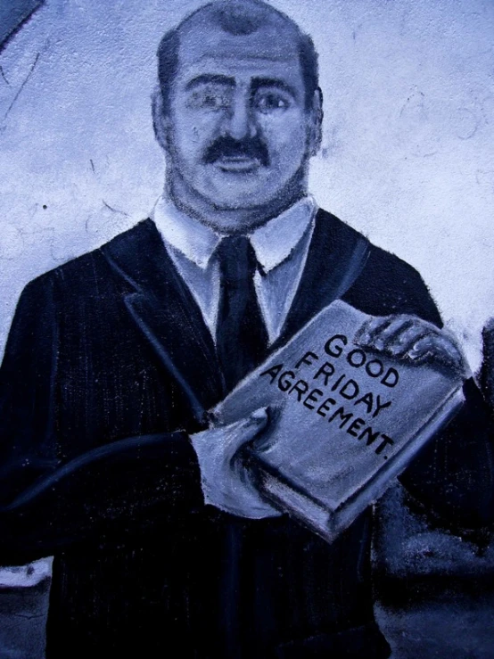 this is a chalk drawing of a person with a book
