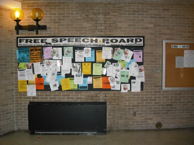 an image of a bulletin board on the wall
