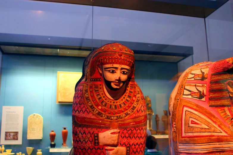 an image of a museum with egyptian and indian art
